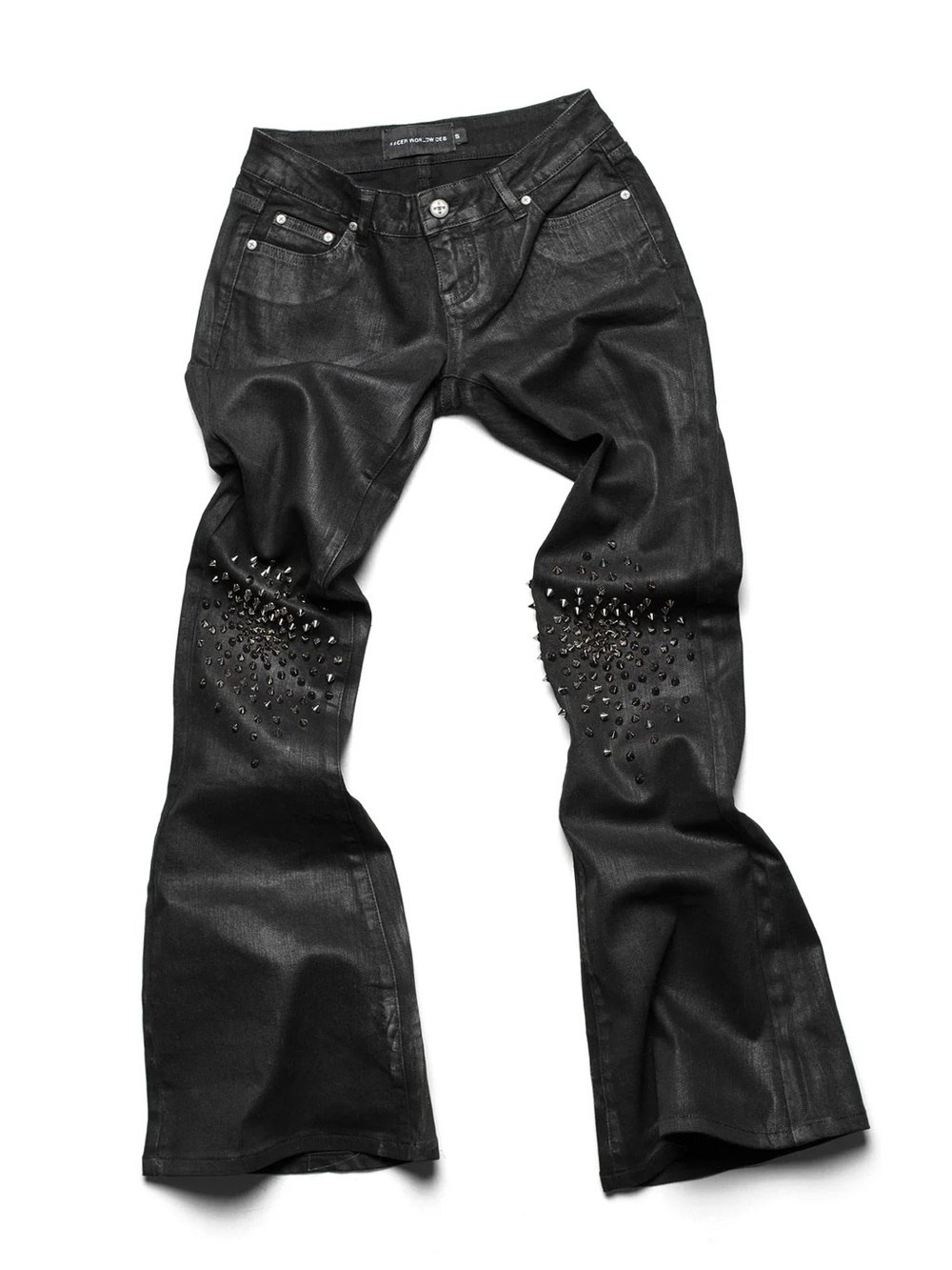 Racer worldwide BLACK WAXED SPIKE DENIM